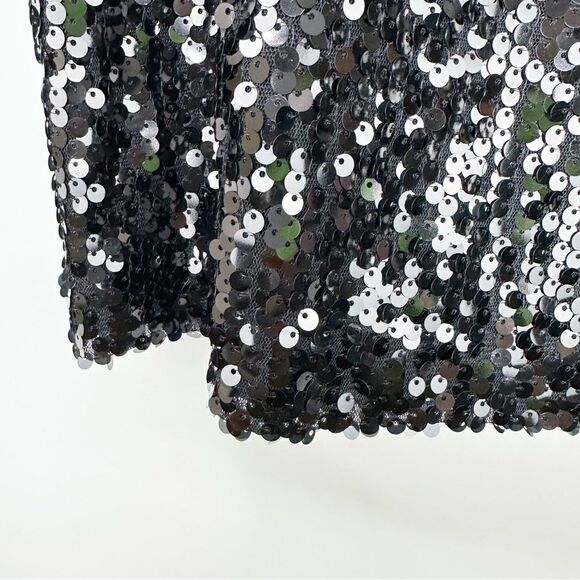 Calvin Klein Allover Sequin Straight Pencil Skirt Size 12‎ Cocktail Party Formal - Picture 4 of 13